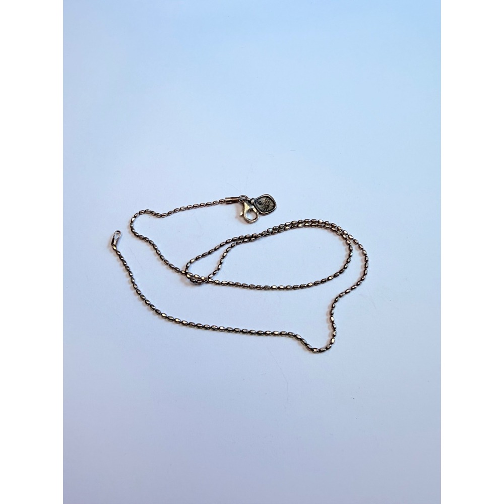 Silpada Sterling Silver Oval Bead Chain Necklace Retired Signed 925